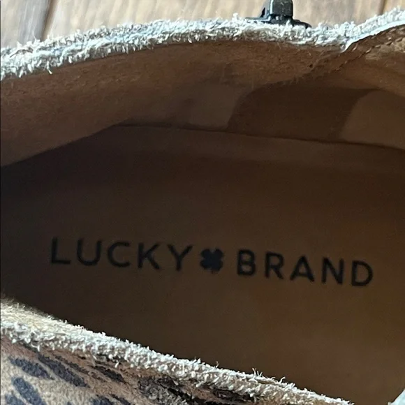 Lucky Brand Animal Print Ankle Boots - Picture 4 of 9